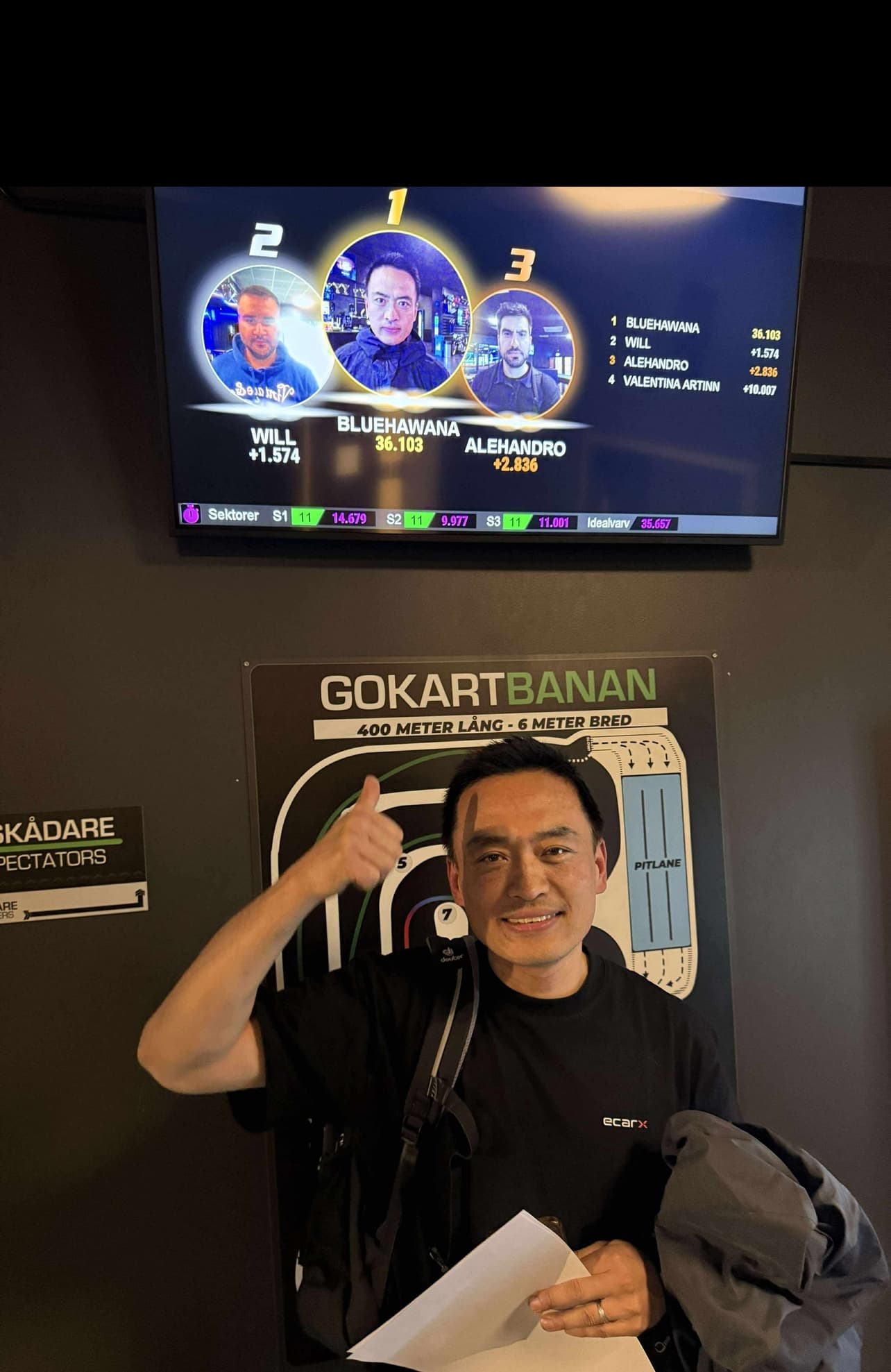 Hong Yan AB team go-kart victory